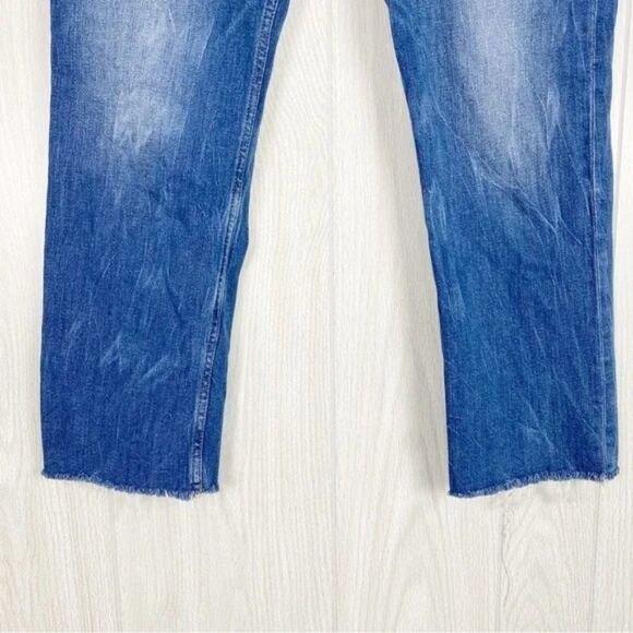 Loft | High Waist Straight Crop Jeans Size 31 / 12 - Picture 5 of 10